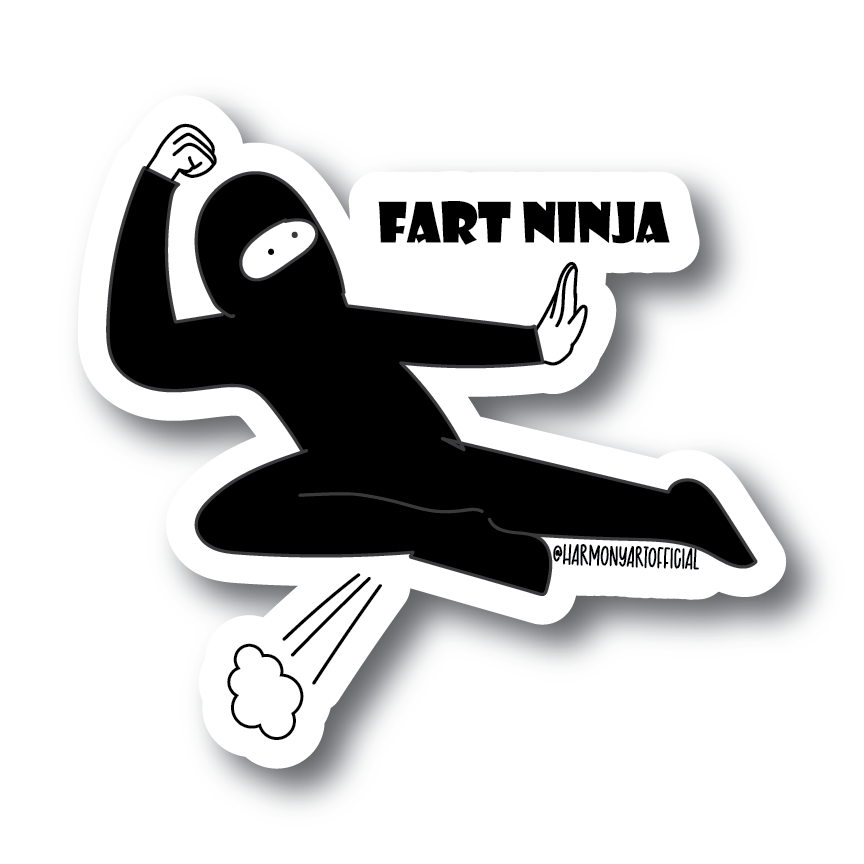 Fart Ninja Jump Side Kick
