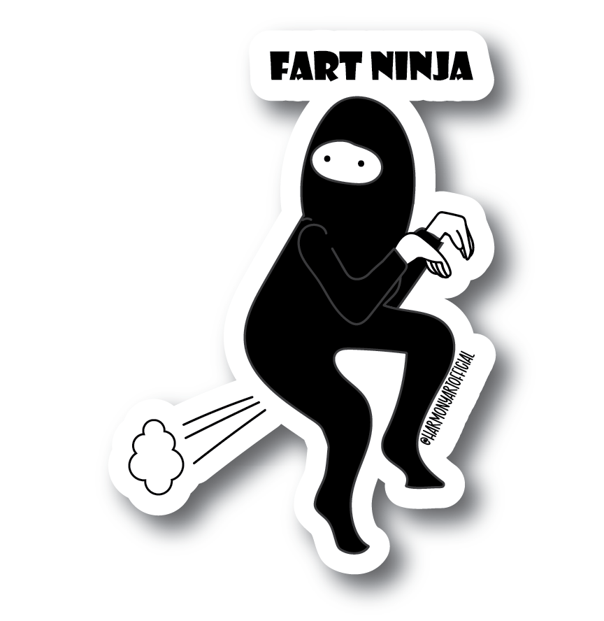 Fart Ninja Stealthy Pose