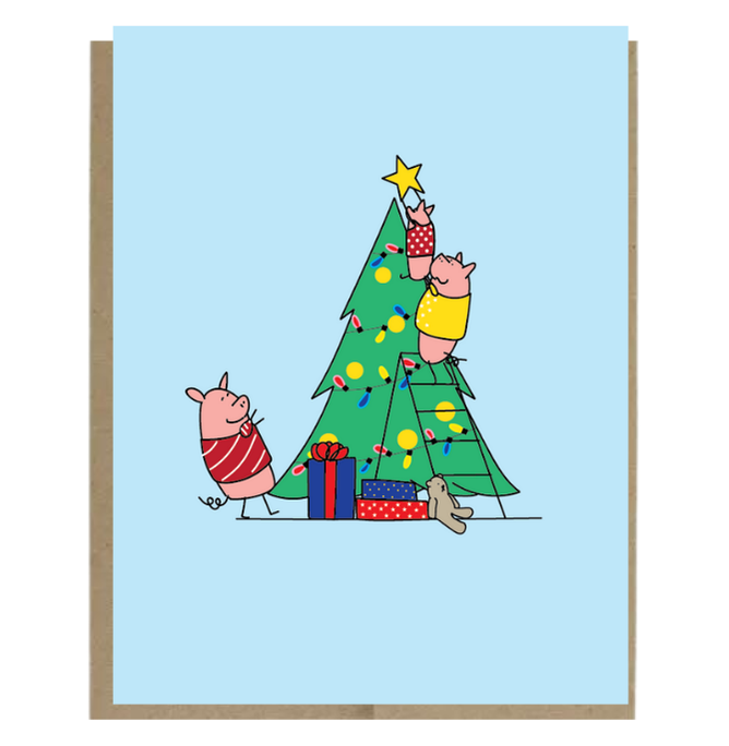 Piggy Holiday Card