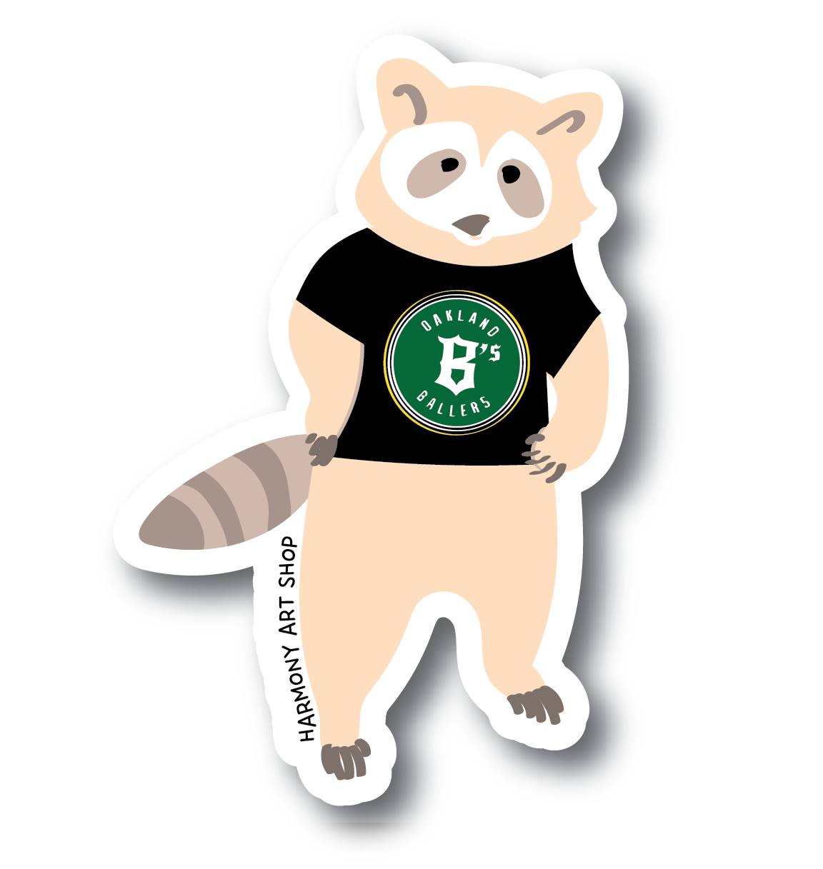 Oakland Ballers Leucistic Raccoon