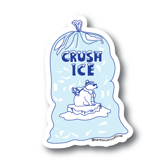Crush ICE Bag Sticker