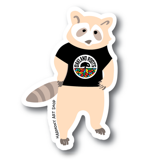 Oakland Roots Leucistic Raccoon