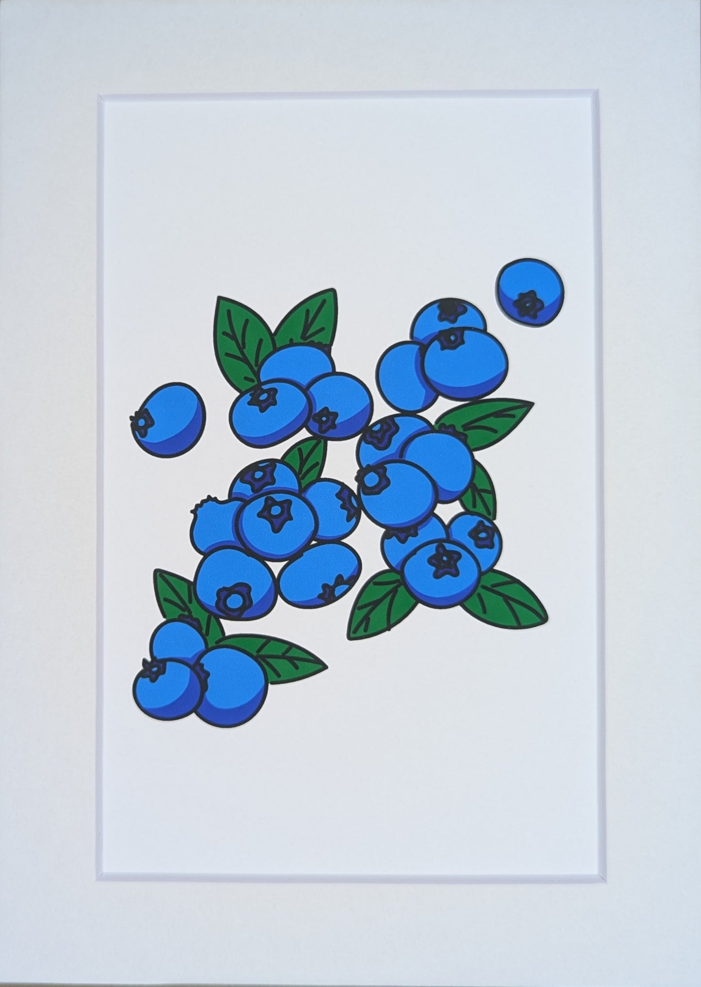 Blueberries art print