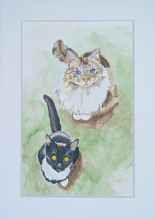 Sisters (Happy & Joe) art print