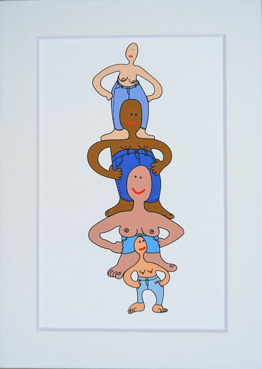 Blue Jeans art print