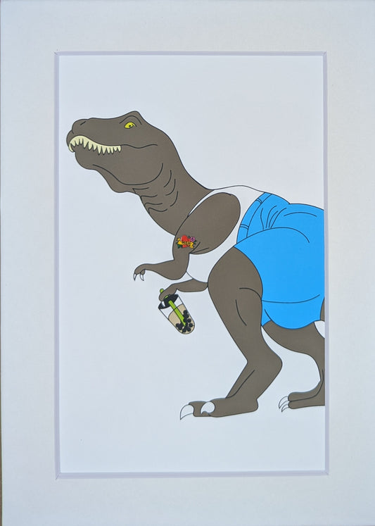 Robert A. Tea-Rex art print