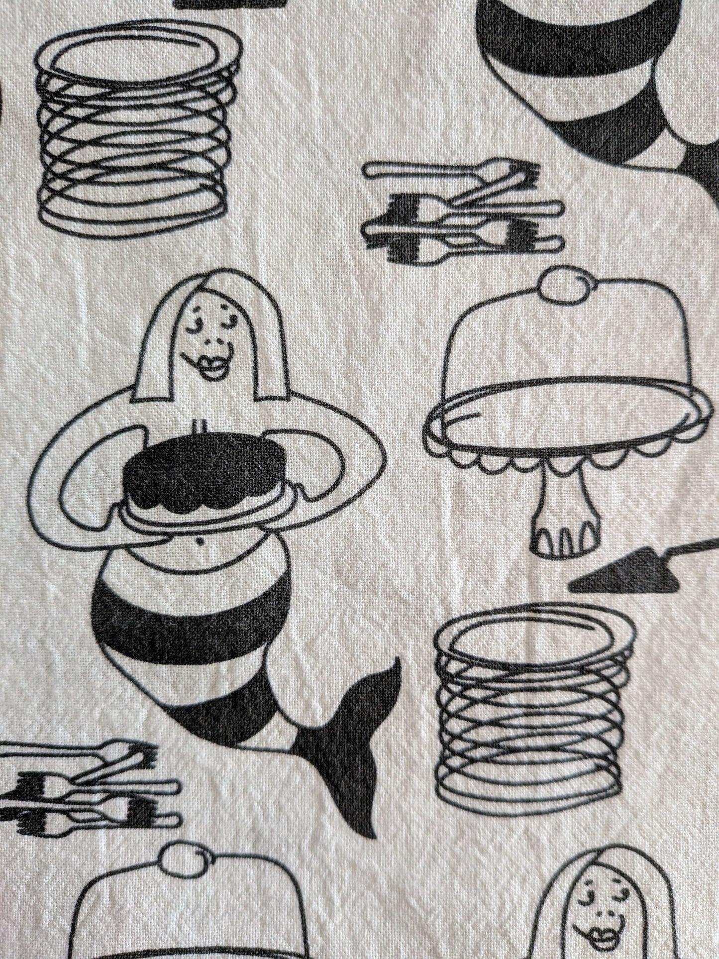 Cake Mermaid kitchen tea towel