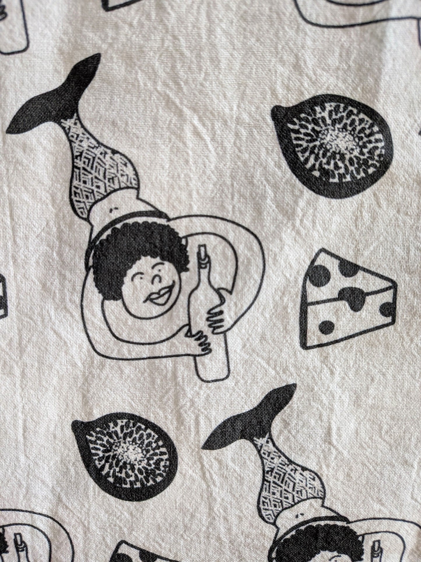 Fancy Mermaid kitchen tea towel