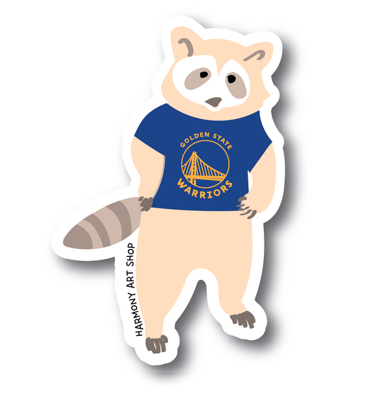 Golden State Warriors Leucistic Raccoon